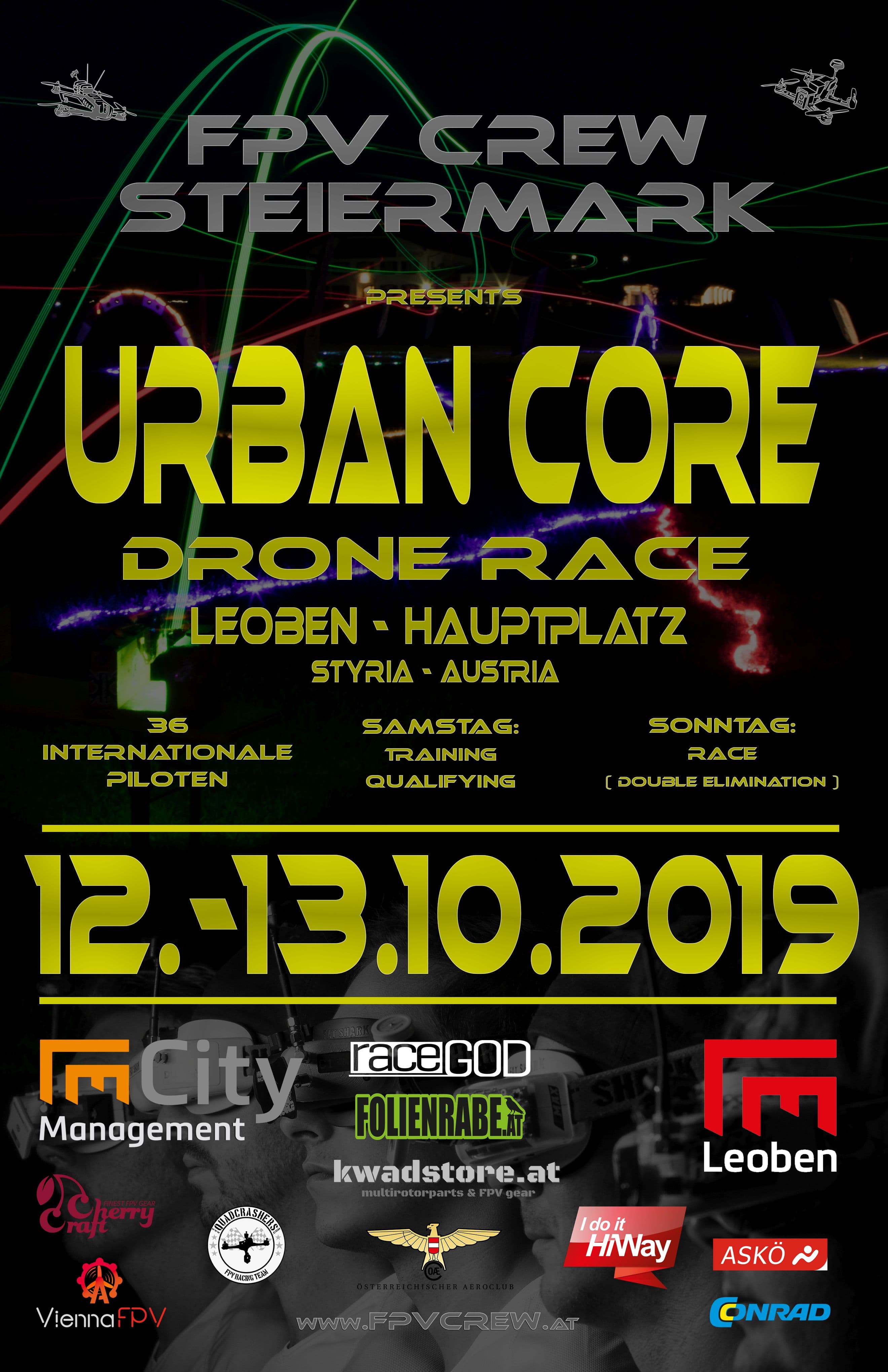 URBAN CORE Drone Race Leoben 2019